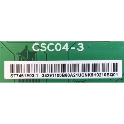 T-CON PARA TV TCL / NUMERO DE PARTE 34291100B6 / CSC04-3 / ST7461E03-1 / 34291100B60A21UCNK5H0210BQ01  / DISPLAY ST7461E03-1 / MODELO 75R648 - Imagen 2